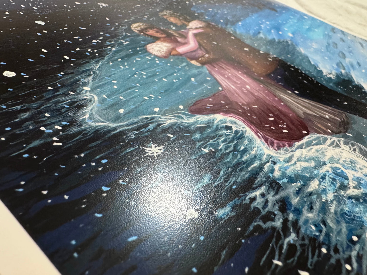 “Snow On The Beach” print