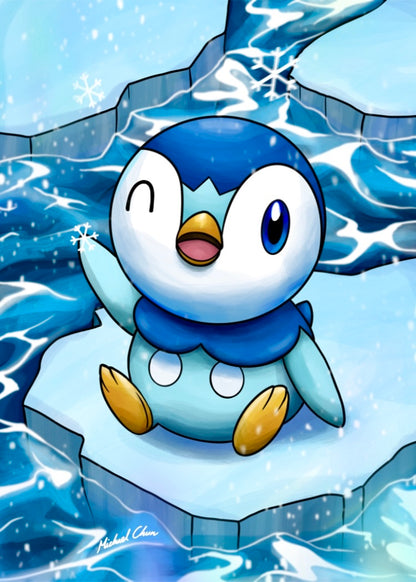 Piplup Art Trading Card