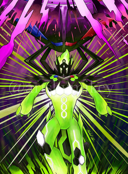 Mega Zygarde Art Trading Card