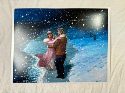 “Snow On The Beach” print