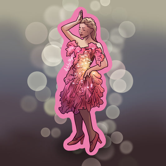 “Galinda’s Ozdust Dress” sticker