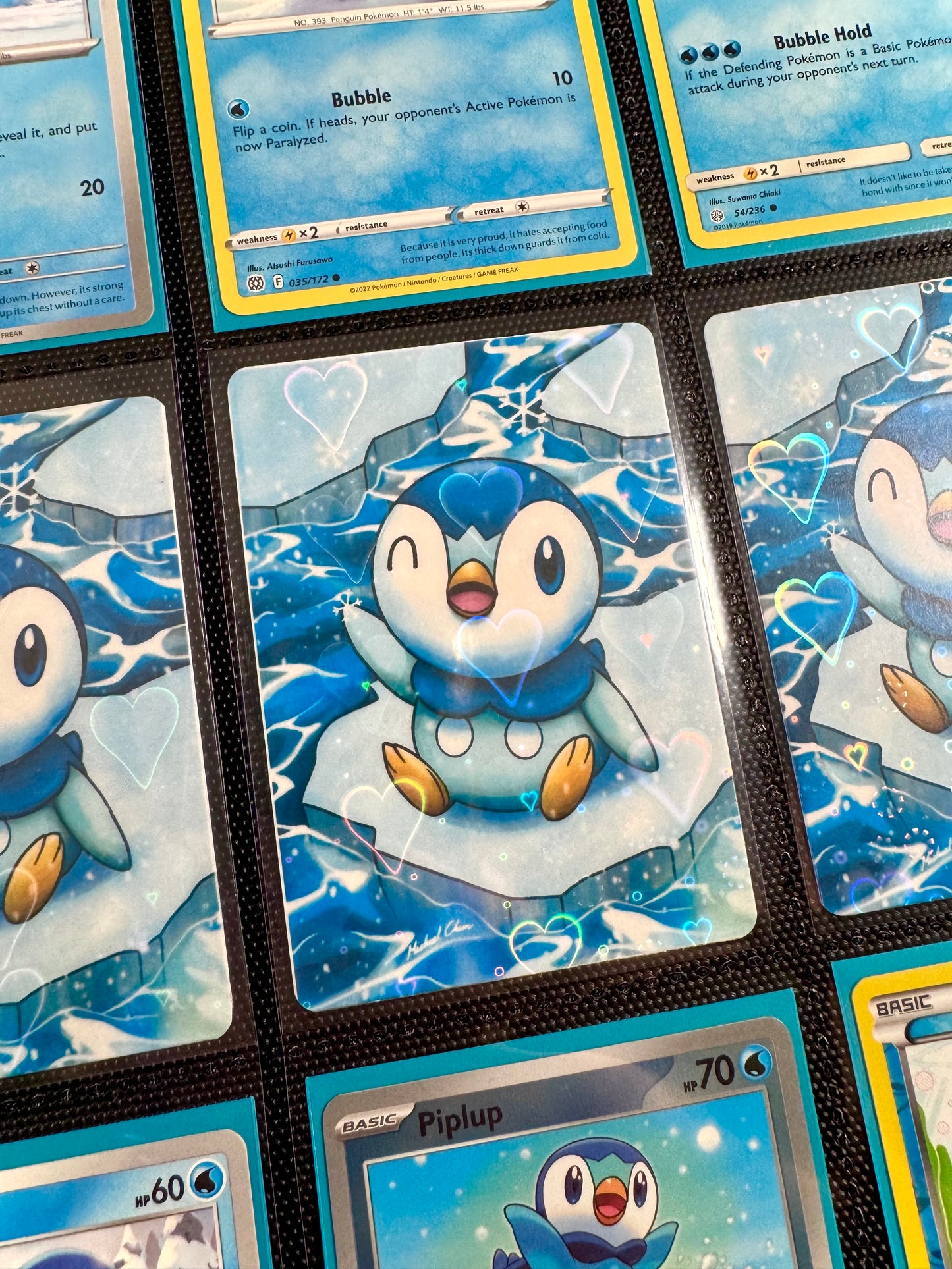 Piplup Art Trading Card