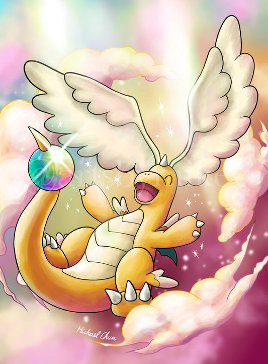 Mega Dragonite Art Trading Card